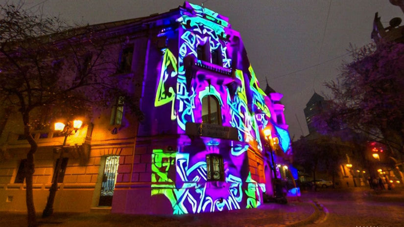 mapping fachada PARIS - LONDRES